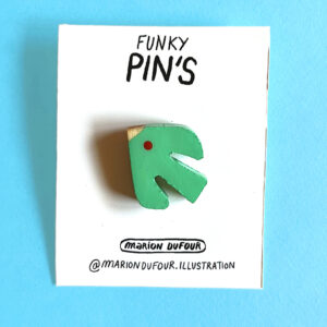Pin's Oiseau vert Bertille