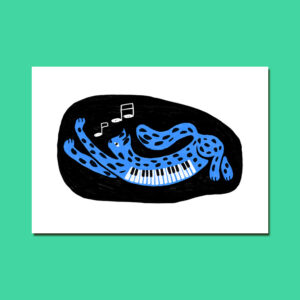 Chat piano A4