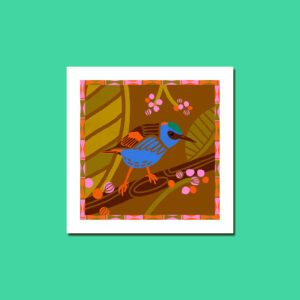L'oiseau 20x20cm