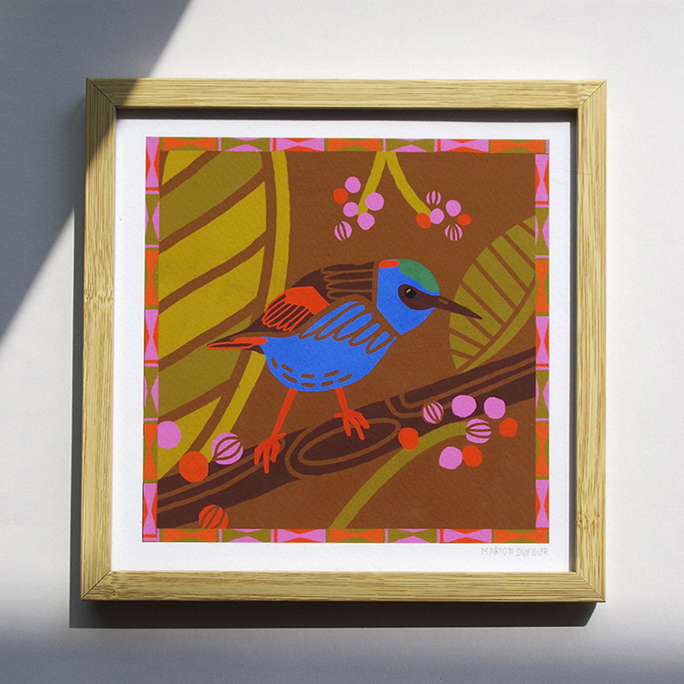L'oiseau 20x20cm – Image 3