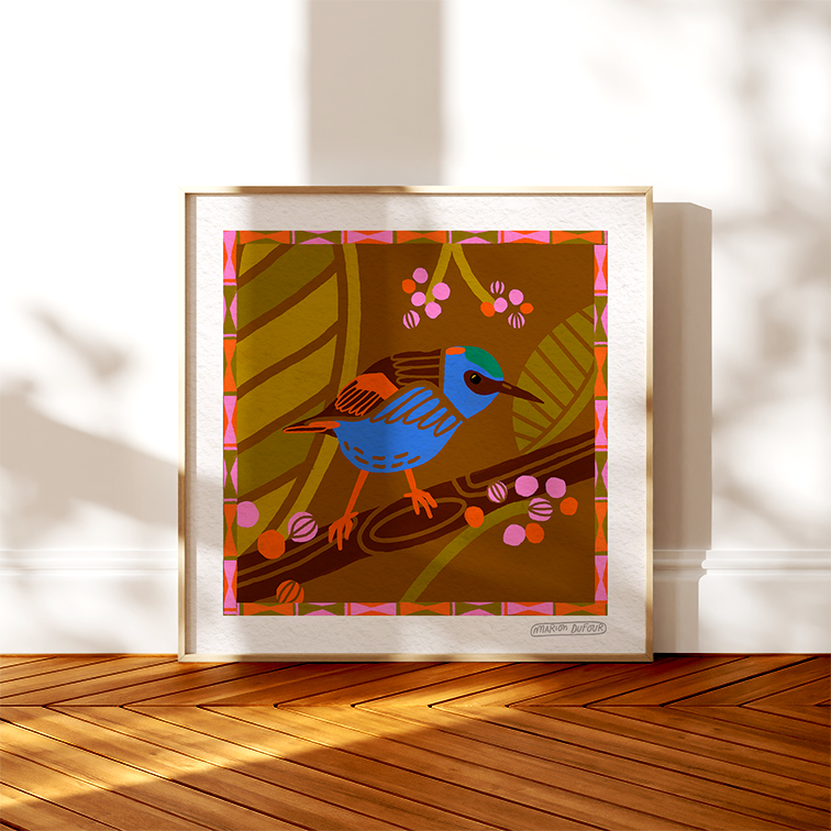 L'oiseau 20x20cm – Image 4