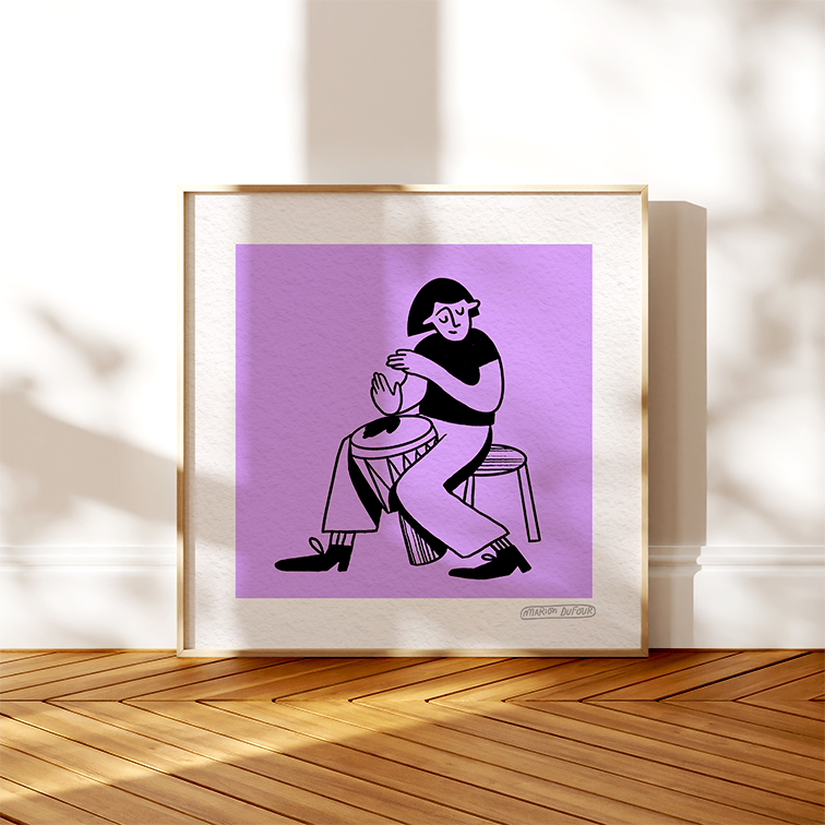 La jam, percussion 20x20cm – Image 4