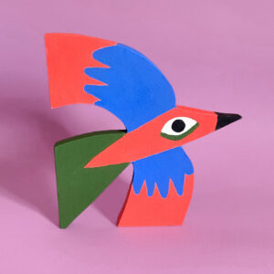 Oiseaux rose Audrey