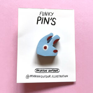 Pin's chien bleu Ninon