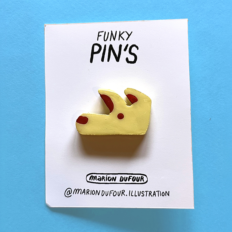 Pin's chien jaune Raoul