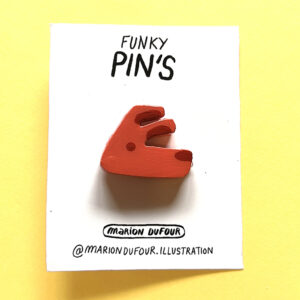 Pin's chien rouge Suzanne