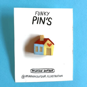 Pin's maison jaune