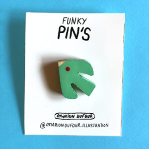 Pin's Oiseau vert Bertille