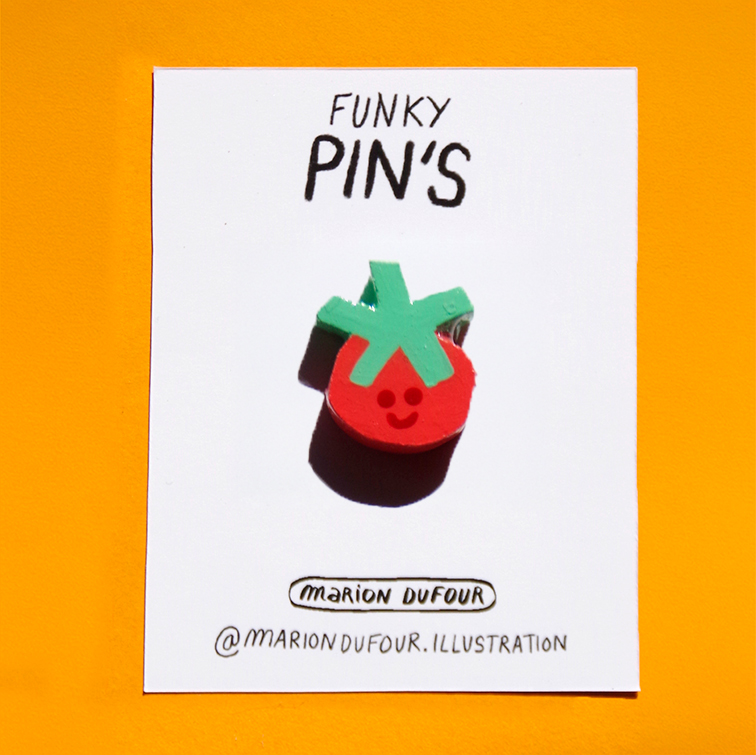 Pin's tomate Garance