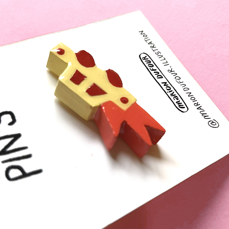 Pin's voiture jaune – Image 3