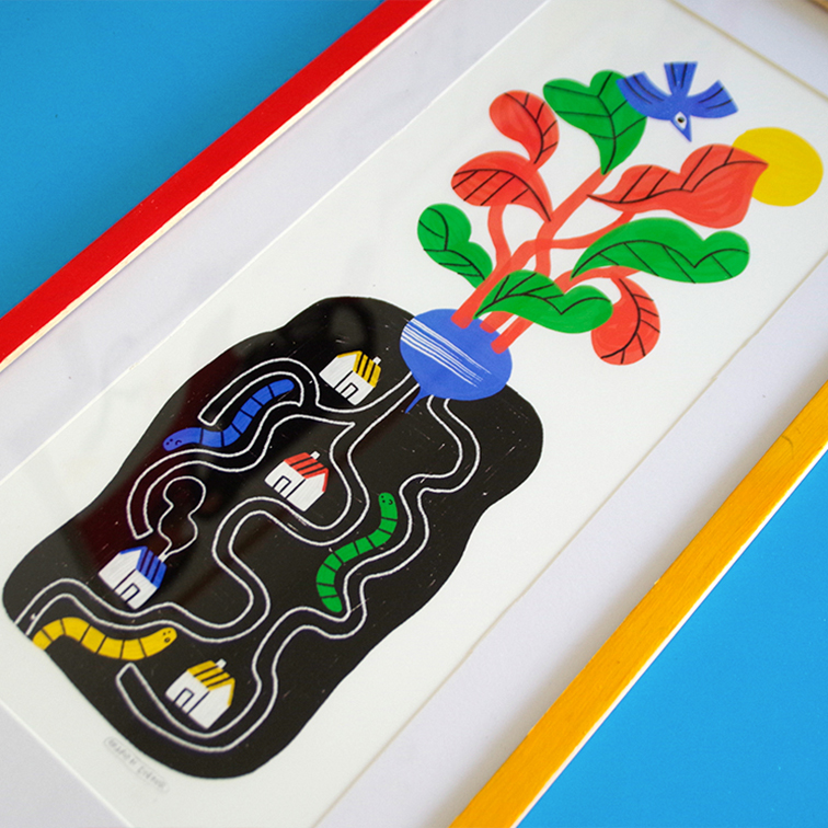 Le village 15x42cm – Image 3