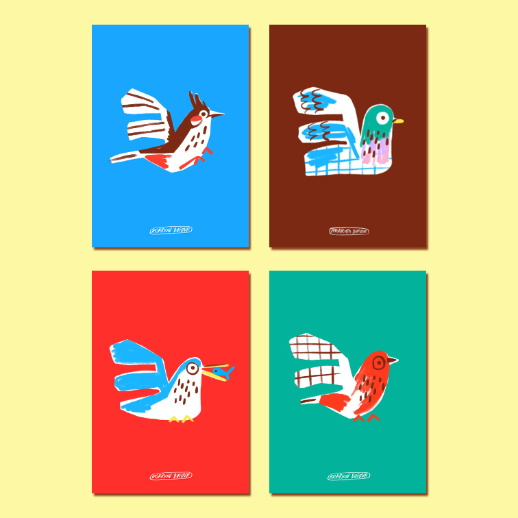 Lot oiseaux A5