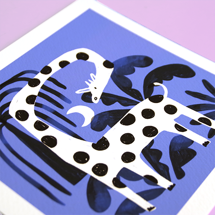 La girafe à pois 20x20cm – Image 3
