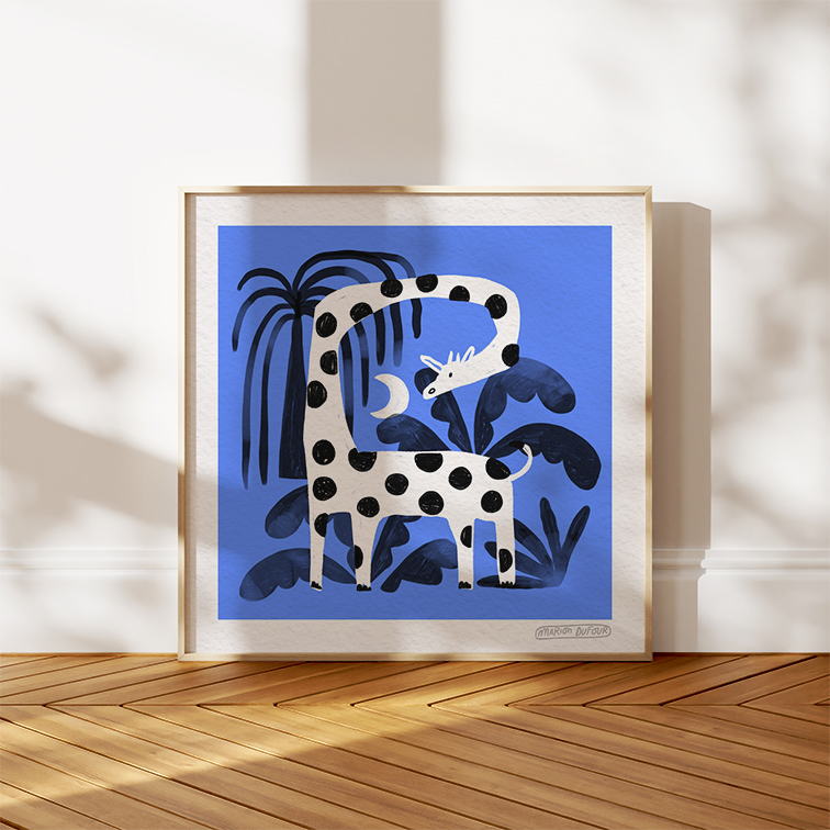La girafe à pois 20x20cm – Image 4